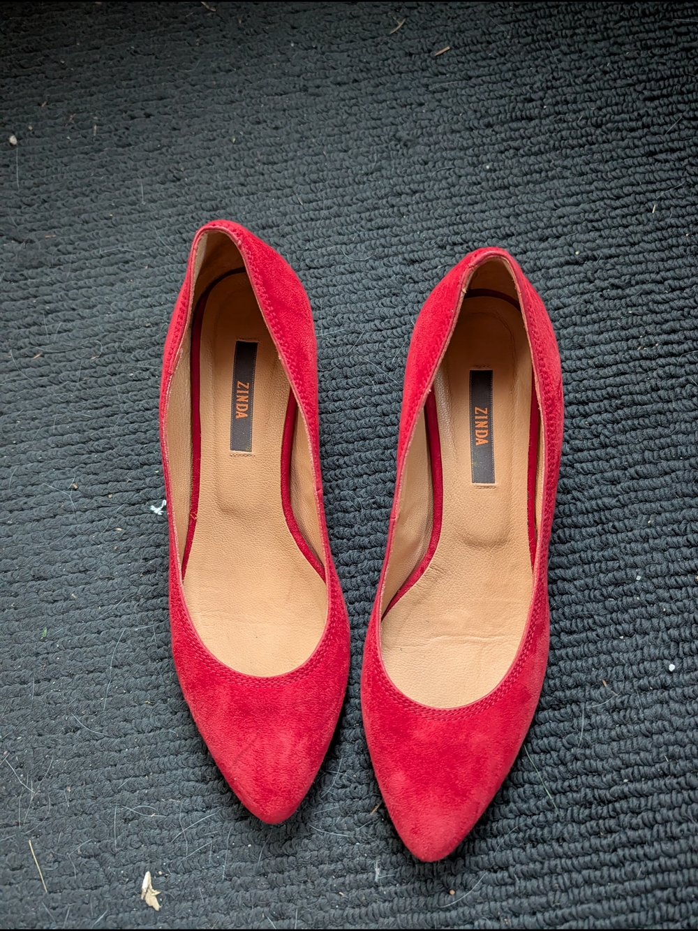 Red Suede with Cushioned Insole